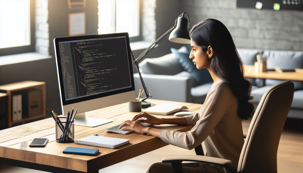 A Python programming test interface featuring: Code Editor: Syntax-highlighted Python script with sample problem (e.g., 'Reverse a string') Output Console: Showing test case results (✓/✗) and runtime metrics Question Panel: Problem statement with constraints (time/space complexity).
