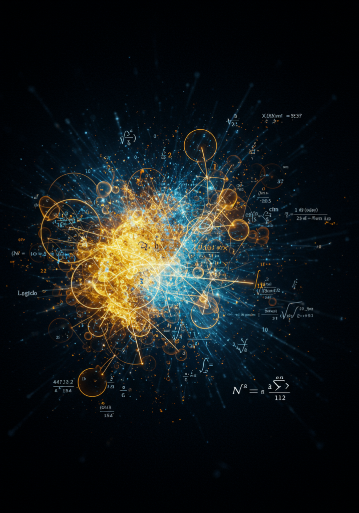 An educational infographic titled 'Mastering Mathematical Problems' featuring: Diverse Problem Types: Algebra, Geometry, Calculus, and Statistics with sample equations Step-by-Step Solutions: Color-coded workings for quadratic equations (e.g., ax² + bx + c = 0) and geometric proofs Visual Aids: Graphs (linear/parabolic), shapes (triangles, circles with formulas), and statistical charts (bar/pie)