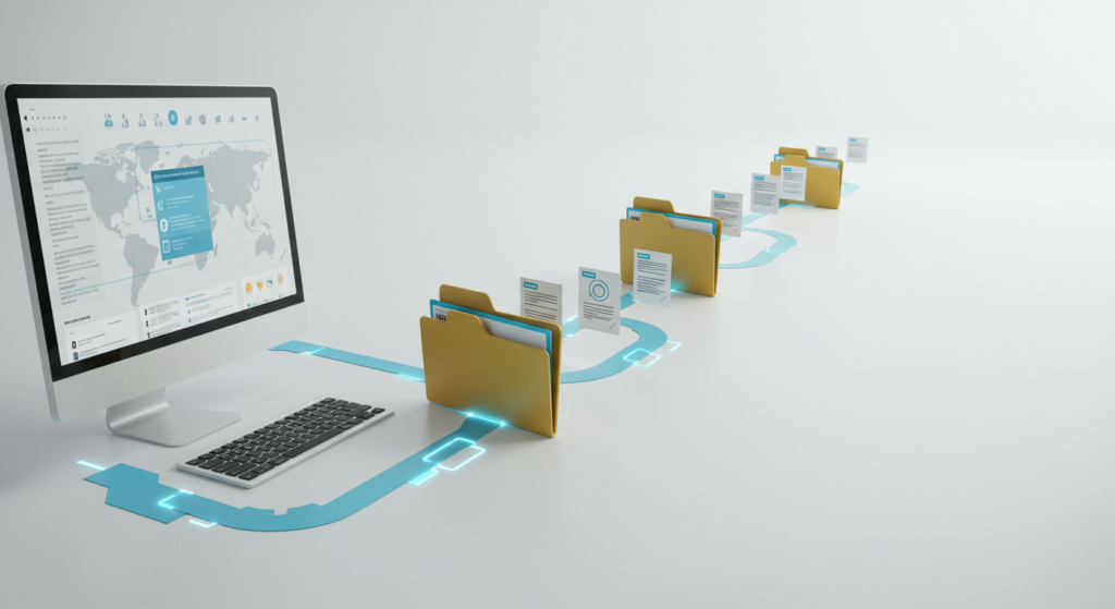 An educational infographic on File Handling in Programming featuring: File Operations: Create, read, write, append with code snippets (Python/Java examples) File Modes: 'r', 'w', 'a', 'rb' explanations with icons Error Handling: Try-catch blocks for FileNotFound exceptions.