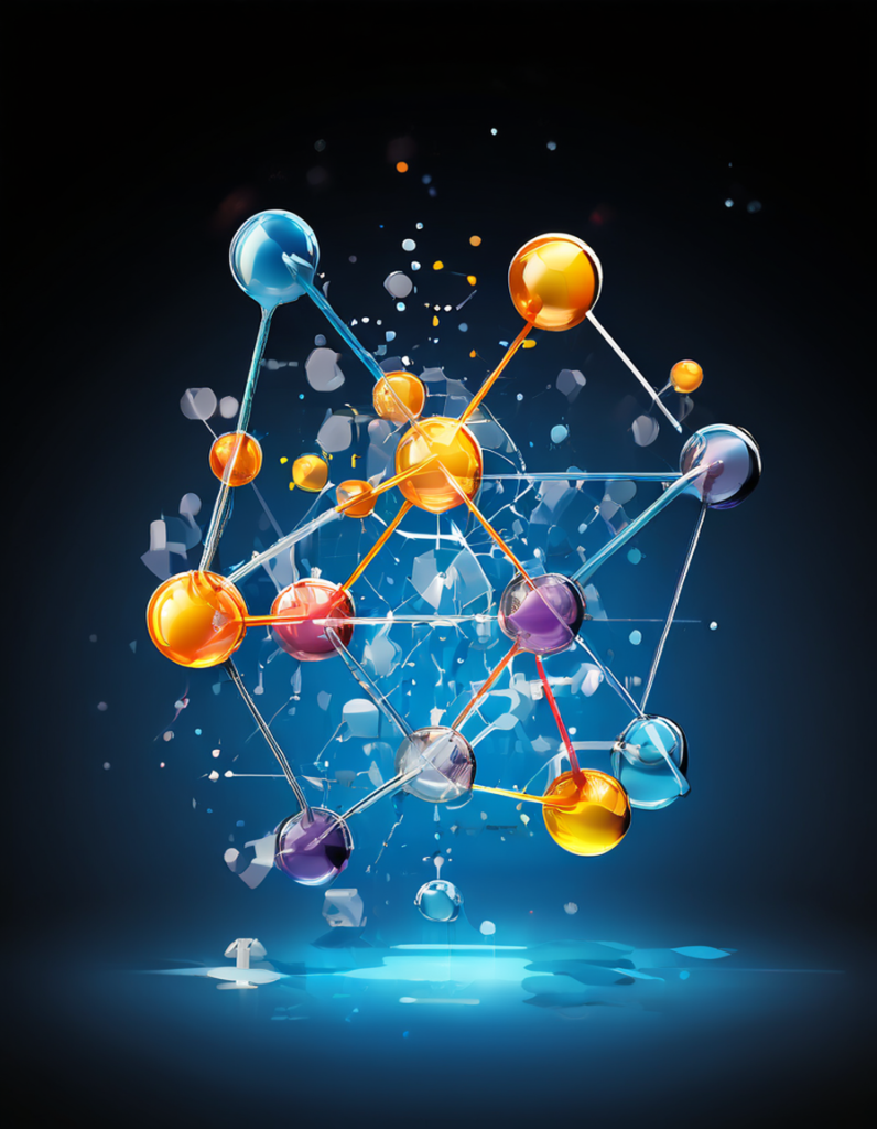 An educational infographic on Chemical Equations featuring: Balanced Equations: Example of 2H₂ + O₂ → 2H₂O with color-coded atoms Reaction Types: Synthesis (A+B→AB), Decomposition (AB→A+B), Combustion (fuel + O₂) Law of Conservation of Mass: Visual scale showing equal atoms on both sides.