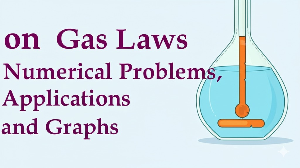A structured infographic titled "Gas Laws" divided into three sections:
